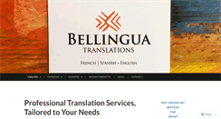 Desktop Screenshot of bellingua.co.uk