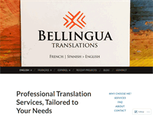 Tablet Screenshot of bellingua.co.uk